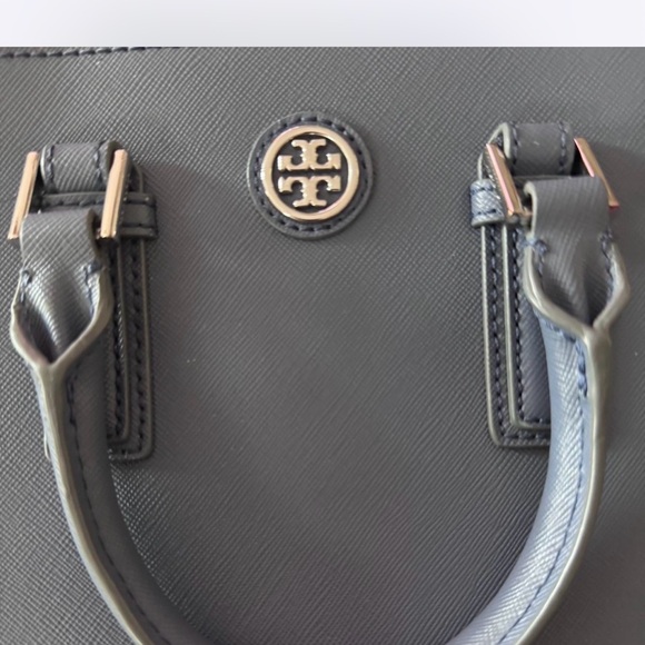 PRE-OWNED Tory Burch Robinson Double-Zip Mini Tote - Picture 2 of 10